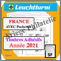 FRANCE 2021 - Timbres Autocollants Professionnels - AVEC Pochettes (N15 PROSF-21 ou 366822)