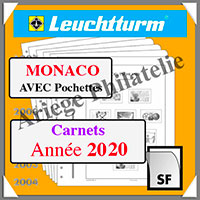 MONACO 2020 - Carnets - AVEC Pochettes (N16CASF-20 ou 365008)