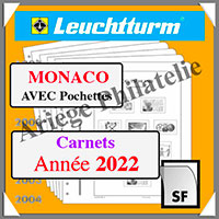 MONACO 2022 - Carnets - AVEC Pochettes (N16CASF-22 ou 369009)