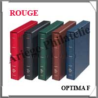 Reliure OPTIMA F - AVEC Etui assorti - ROUGE - Reliure Vide (314742 ou OPTIMAFR)