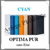 Reliure OPTIMA PUR - SANS Etui assorti - CYAN -  Reliure 1er Prix (359513 ou OPTPURBINC)