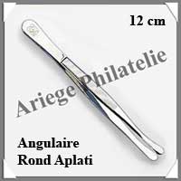 PINCE Philatlie STANDARD 12 cm - Bout ANGULAIRE ROND APLATI - 334062 - Pi23