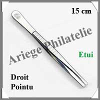 PINCE Philatlie LUXE 15 cm - Bout DROIT POINTU - 304397 - Pi51