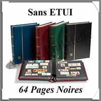 Classeur PREMIUM - 64 Pages NOIRES -Sans ETUI -  BLEU (301419 ou LZS4-32N-BL)
