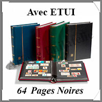 Classeur PREMIUM - 64 Pages NOIRES -Avec ETUI assorti -  NOIR (336656 ou LZS4-32-S))