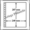 Feuille R1C - TRANSPARENTE - 1 Poche : 287x248 mm - Paquet de 5  (359382 ou R1C) Leuchtturm