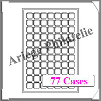 PLATEAUX TAB - BLEU - 77 Cases - 22 mm - Paquet de 2 (325424 ou TAB77BL)