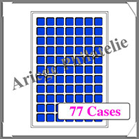 PLATEAUX TAB - BLEU - 77 Cases - 22 mm - Paquet de 2 (325424 ou TAB77BL)