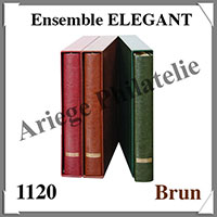 Ensemble ELEGANT - BRUN CLAIR - Reliure avec Etui assorti (1120-H)