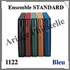 Ensemble STANDARD - BLEU - Reliure avec Etui assorti (1122-B) Lindner