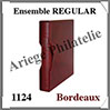 Ensemble REGULAR - BORDEAUX - Reliure avec Etui assorti (1124-W) Lindner