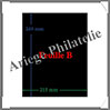 Feuilles INTERCALAIRES - Feuille B - NOIRES - 249x215 mm - Paquet de 100  (802014) Lindner