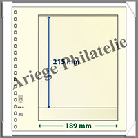 Feuilles NEUTRES - LINDNER T - 1 BANDE - 189x215 mm (802102)