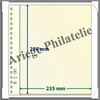 Feuilles NEUTRES - LINDNER dT - 1 BANDE - 235x290 mm (dT802106)