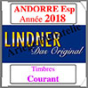ANDORRE Espagnole 2018 - Timbres Courants (T123/16-2018) Lindner