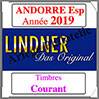 ANDORRE Espagnole 2019 - Timbres Courants (T123/16-2019) Lindner