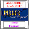 ANDORRE Franaise 2017 - Timbres Courants (T124a/08-2017) Lindner