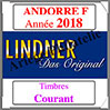 ANDORRE Française 2018 - Timbres Courants (T124a/08-2018) Lindner