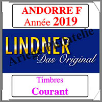 ANDORRE Franaise 2019 - Timbres Courants (T124a/08-2019)