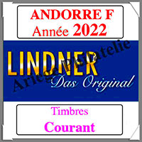 ANDORRE Franaise 2022 - Timbres Courants (T124a/08-2022)