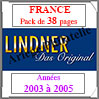 FRANCE - Pack 2003 à 2005 - Timbres Courants (T132/03) Lindner