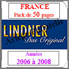 FRANCE - Pack 2006 à 2008 - Timbres Courants (T132/06) Lindner