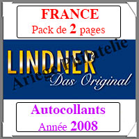 FRANCE - Pack 2008 - Timbres Autocollants (T132/06SA)