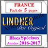 FRANCE - Pack 2016 à 2017 - Blocs Spéciaux (T132/16BS) Lindner