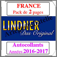 FRANCE - Pack 2016  2017 - Timbres Autocollants (T132/16SA)