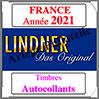 FRANCE 2021 - Timbres Autocollants (T132/20A-2021) Lindner