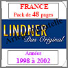 FRANCE - Pack 1998 à 2002 - Timbres Courants (T132/98) Lindner