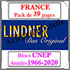 FRANCE - Pack 1966 à 2020 - Blocs CNEP (T132CNEP) Lindner