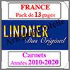 FRANCE - Pack 2010 à 2020 - Carnets (T132H/10) Lindner