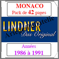MONACO - Pack 1986  1991 - Timbres Courants (T186/86)