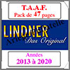TAAF- Pack 2013 à 2020 - Timbres Courants (T440-13) Lindner