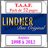 TAAF- Pack 1998 à 2012 - Timbres Courants (T440-98) Lindner