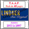 TAAF- Pack 1955 à 1997- Timbres Courants (T440) Lindner