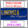 POLYNESIE Française Pack 1958 à 1983 - Timbres Courants (T442) Lindner