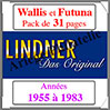 WALLIS et FUTUNA Pack 1955 à 1983 - Timbres Courants (T444) Lindner