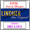 SAINT-PIERRE et MIQUELON Pack 1885 à 1951 - Timbres Courants (T448A) Lindner