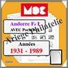 ANDORRE I (Poste Française) - Jeu de 1931 à 1989 - AVEC Pochettes (MC07-1 ou 332656) Moc