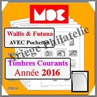 WALLIS et FUTUNA 2016 - AVEC Pochettes (CC15WF-16 ou 357234)