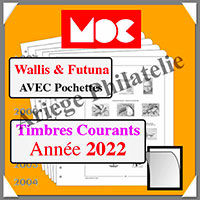 WALLIS et FUTUNA 2022 - AVEC Pochettes (CC15WF-22 ou 369913 )