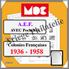 A.E.F. - Jeu de 1936 à 1958 - AVEC Pochettes (MCAEF ou 316219) Moc