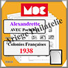 ALEXANDRETTE - Année 1938 - AVEC Pochettes (MCALEXANDRET ou 341230) Moc