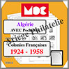 ALGERIE - Jeu de 1924 à 1958 - AVEC Pochettes (MC76AL/1 ou 314138) Moc