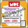 MADAGASCAR - Dépendances - Jeu de 1890 à 1895 - AVEC Pochettes (MCMADAGASCARDEP ou 341296) Moc