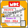 FRANCE X - Jeu de 2010 à 2014 - AVEC Pochettes (MC15-10 ou 343171) Moc