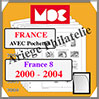 FRANCE VIII - Jeu de 2000 à 2004 - AVEC Pochettes (MC15-8 ou 302983) Moc