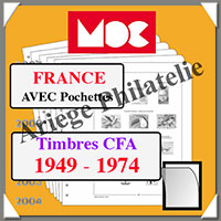 FRANCE - Timbres CFA - Jeu de 1949  1974 - AVEC Pochettes (MC15CFA ou 317354)